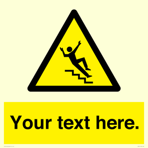 Custom Slippery Stairs Sign